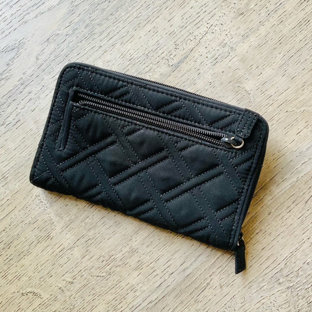 Vera Bradley Black Quilted Wallet OS - Picture 9 of 12